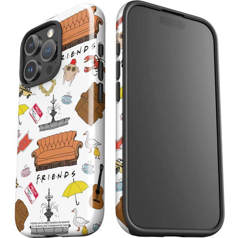 Warner Bros Classic FRIENDS Icons iPhone 16 Pro Impact Case